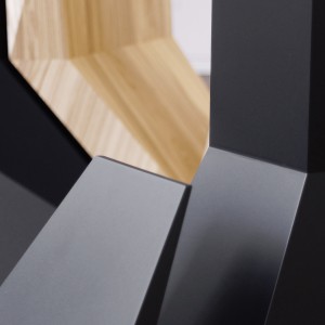 «warp» (sculptural terminal + brochure holder)