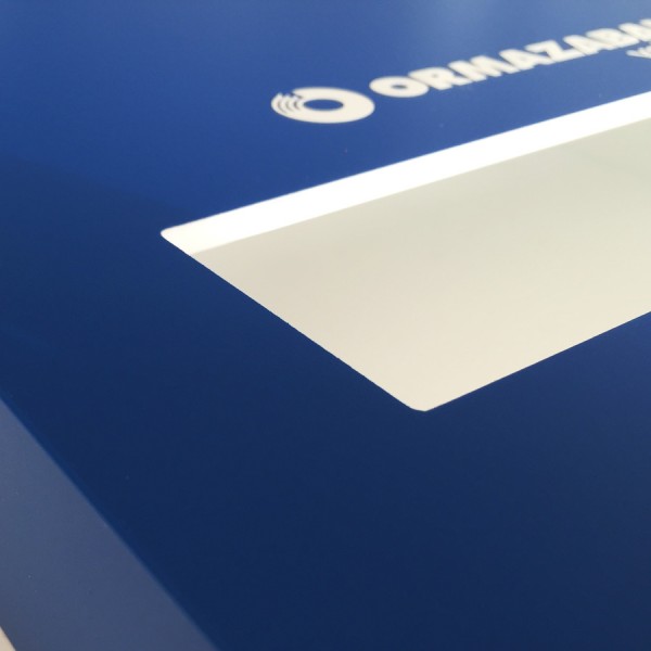 brochure holder (detail)